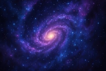 Wall Mural - vibrant spiral galaxy cosmic wonder