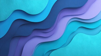 Wall Mural - Abstract layered wavy background