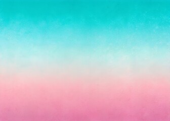 Wall Mural - soft gradient transition of aqua blue to pink with subtle grainy texture