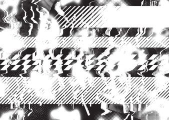 Wall Mural - grunge urban background. vector. textured banner . futuristic digital background. grungy effect . ab
