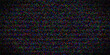 © Anatoly Stojko - Abstract background with colorful glitch effect from pixels on dark screen. Digital Pixel color RGB noise error video frames. VHS, TV effect concept.