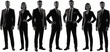 © MDABDULLAHAL - Business People Silhouettes, Professional Team Group, Corporate Staff Standing, Anonymous Crowd, Human Resources Concept, Collaboration Community, Networking Event, Workforce Diversity, Abc