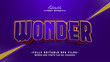 © dario16 - 3d wonder bold text effect.typhography logo