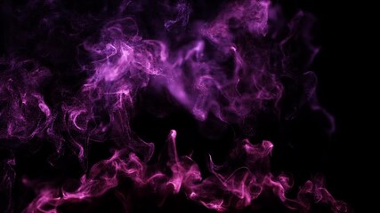 Wall Mural - red to blue color over life wispy smoke flow loop background