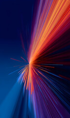 Wall Mural - radiant spectrum convergence abstract background with vibrant light trails creating a dynamic energy