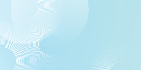 Poster - modern abstract background, blue white gradations, circle effect,shape memphis, trendy , vector