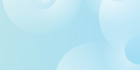 Poster - modern abstract background, blue white gradations, circle effect,shape memphis, trendy , vector.
