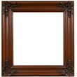 © Robert - Elegant Wooden Frame Illustration Background PNG With Decorative Ornament