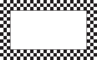 Wall Mural -  checker border frame
