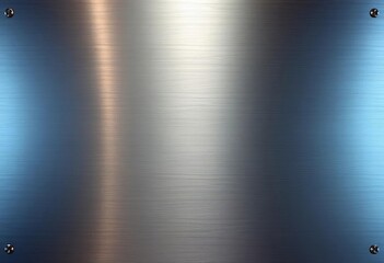 Wall Mural - Sleek, brushed metal panel with subtle circuitry etching, futuristic design, light, steel