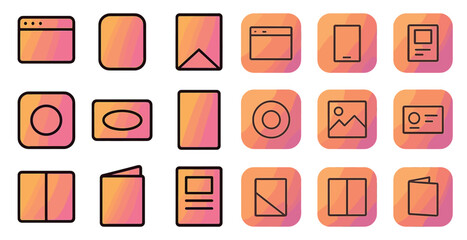 App and interface flat icons set – sleek, minimal, ux and ui design essentials