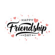 © GStock - Happy international friendship day typography vector illustration