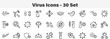 © mstmelon - Virus and Microbiology Medical Icon Set