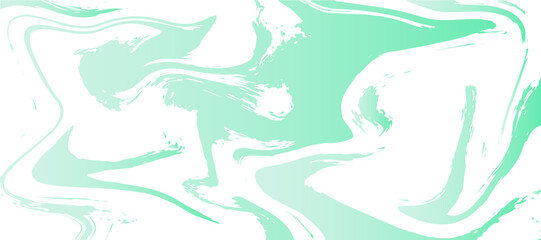 Canvas Print - soft abstract fluid texture design with light green and white marble swirls. smooth, flowing shapes 