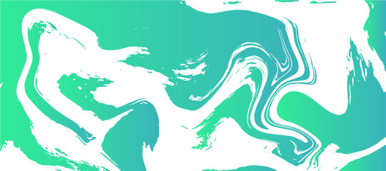 Canvas Print - soft abstract fluid texture design with light green and white marble swirls. smooth, flowing shapes 