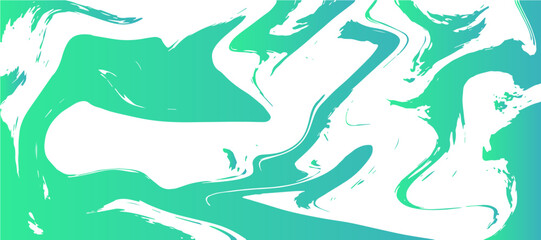 Canvas Print - soft abstract fluid texture design with light green and white marble swirls. smooth, flowing shapes 