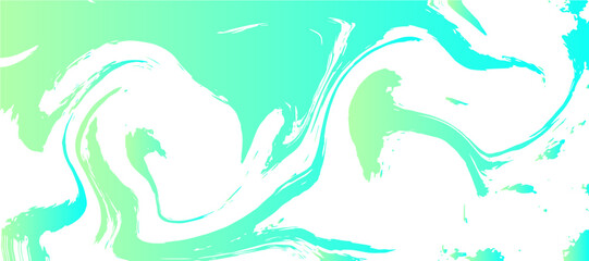 Canvas Print - soft abstract fluid texture design with light green and white marble swirls. smooth, flowing shapes 