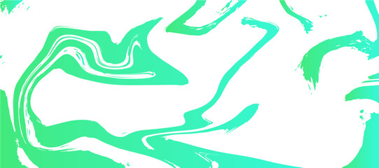 Canvas Print - soft abstract fluid texture design with light green and white marble swirls. smooth, flowing shapes 