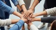 © Christopher - Diverse Team Hands United - Collaboration and Support - Community and Success