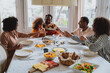 © oneinchpunch - Family reunited for lunch on the holidays.