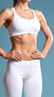 © Gina - Fit woman with toned abs, and studio shot.