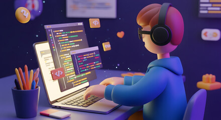 3d cartoon programmer