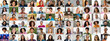 © Prostock-studio - A vibrant collage displays a joyful group of diverse individuals from various backgrounds, sharing smiles and positive energy.