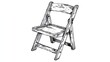 © Kenari - Vintage folding chair drawing