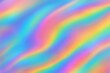 © CozyPalette - 홀로그램 무지개 빛의 추상 텍스처, 미래적인 감성의 유광 배경 디자인 리소스
