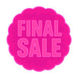 © Rawpixel.com - Bright pink final sale badge vector