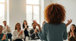 © MdAsiful - Inspiring Speaker Presents to Applauding Audience in Workshop