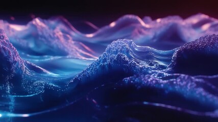 Wall Mural - abstract waves in vibrant colors with flowing energy dynamics