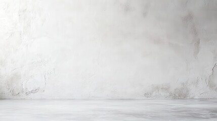 Wall Mural - clean minimalist background with venetian plaster texture in white