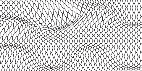 Curved net pattern. Seamless design for sportswear or equipment like soccer goals, volleyball nets, basketball hoops, hockey nets, and athletic gear. eps10