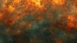 © Wirom - Fiery Nebula: A Cosmic Dance of Orange and Teal