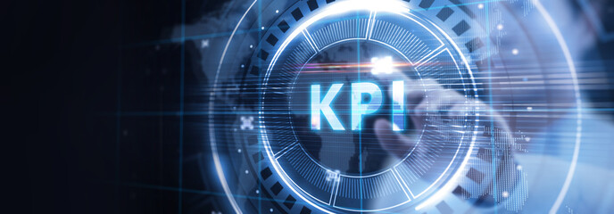 Wall Mural - KPI Key Performance Indicator for Business Concept. Business, Technology, Internet and network concept.