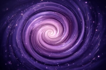 Wall Mural - Abstract Glowing Purple Spiral Design