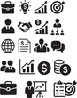 © akarawit - Corporate business icons for analytics and strategy