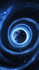 Wall Mural - a swirling vortex of stars and cosmic dust