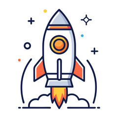 rocket in space