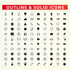 Vector illustration of a web icon set, perfect for business, mobile, and computer interface design