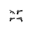 © AFSANA - Set of Gun silhouette vector
