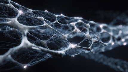 Wall Mural - advanced technology seamlessly melds interlaced graphene fibers to a surface using an exoskeleton ar