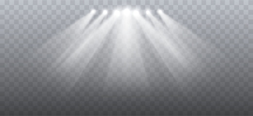 Wall Mural - spotlights. stage lighting vector design