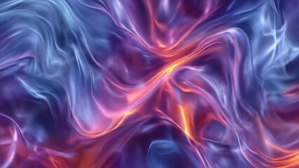 Wall Mural - abstract swirling neon colors.