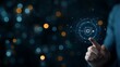 © Natthachai - Interactive technology demonstration digital space visual content futuristic environment close-up view innovation concept