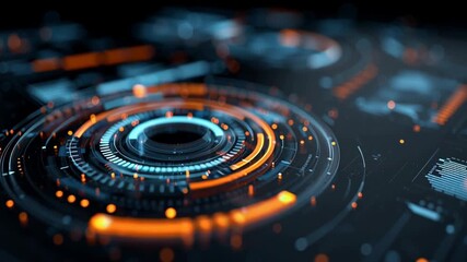 Visual representation of futuristic technology design with glowing elements and intricate patterns