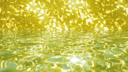 Wall Mural - illumination shimmering on leaf surfaces