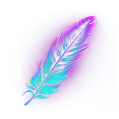 Wall Mural - png feather light feather purple.