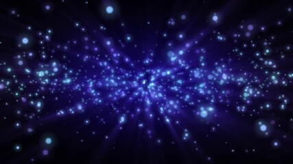 Wall Mural - abstract fantasy background shiny particles dust rays and energy flow loop